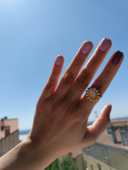 anillo de flor
