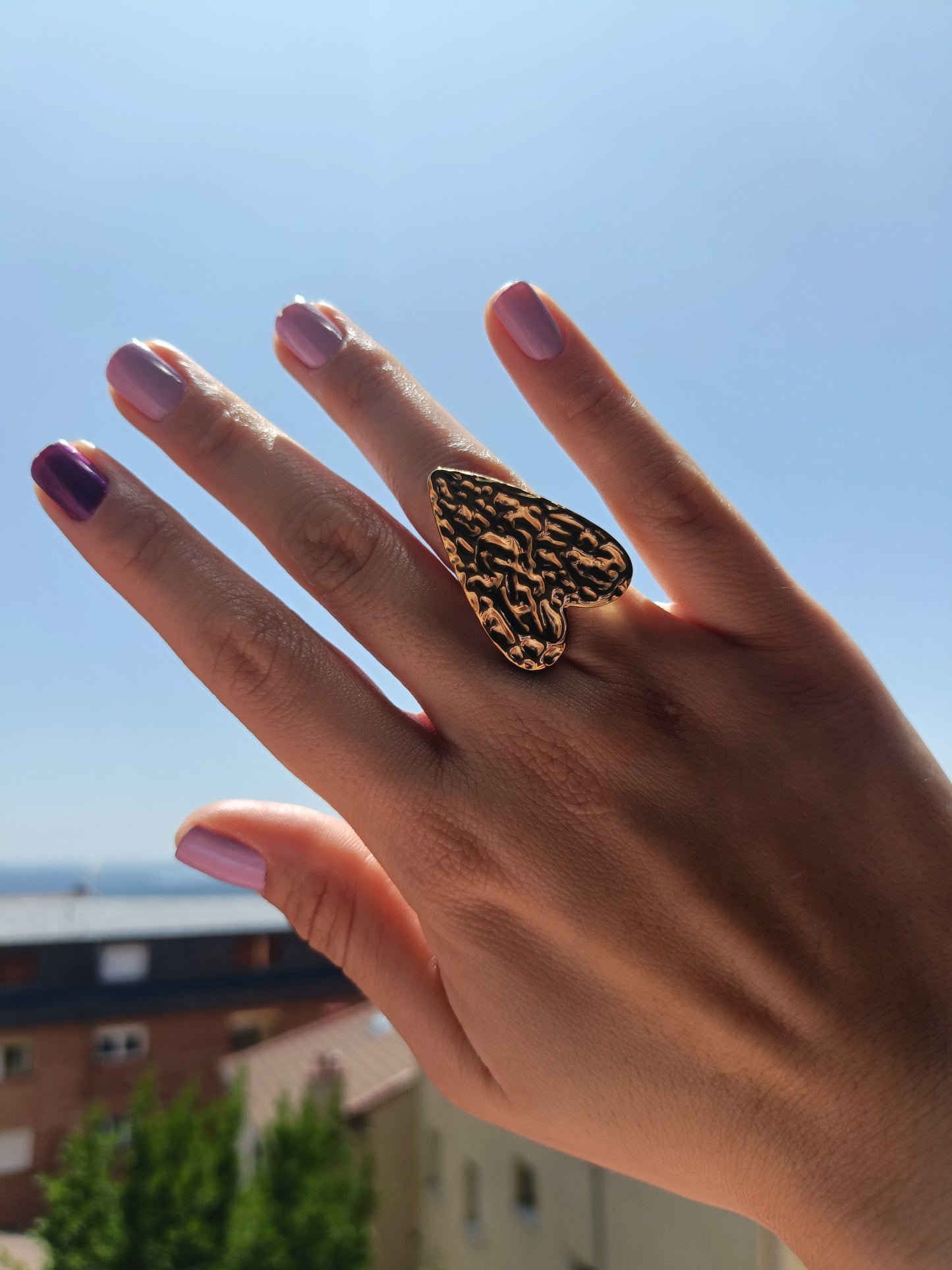 Anillo de corazon